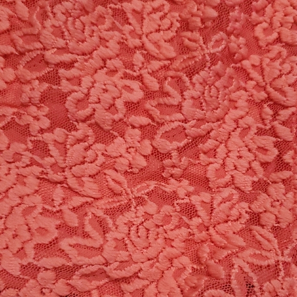 Free People Coral and Cream Floral Lace Shorts - Picture 12 of 13